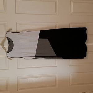 FOR CYNTHIA COLOR BLOCKING LINEN DRESS WITH POCKETS NEW SIZE LARGE $25.00